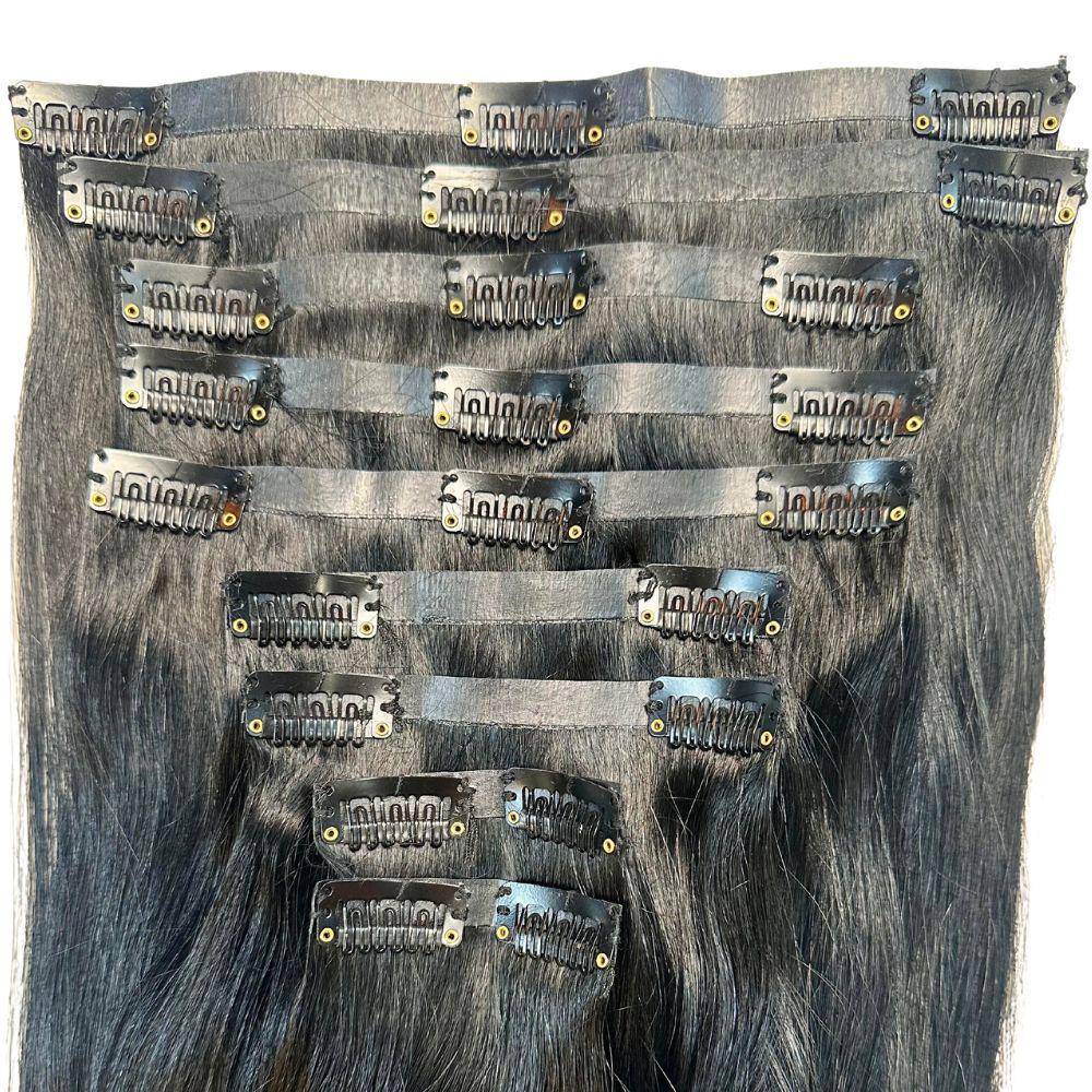Jet Black Seamless Clip-Ins
