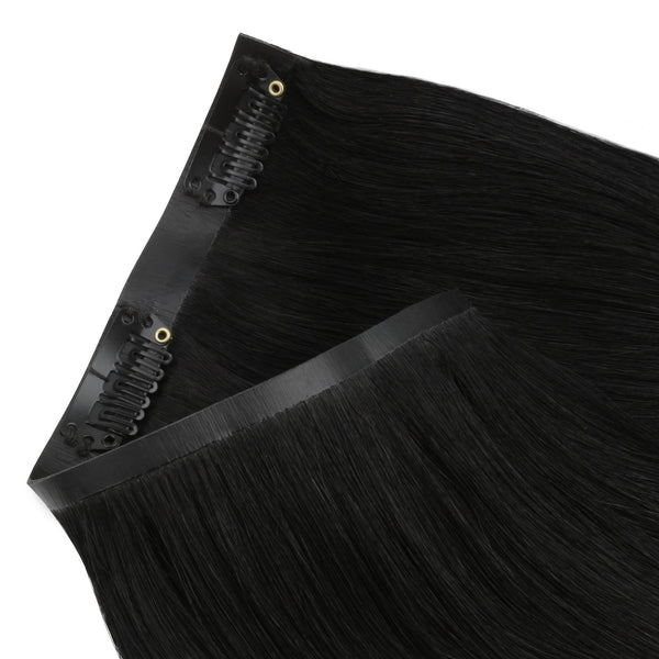 Jet Black Seamless Clip-ins