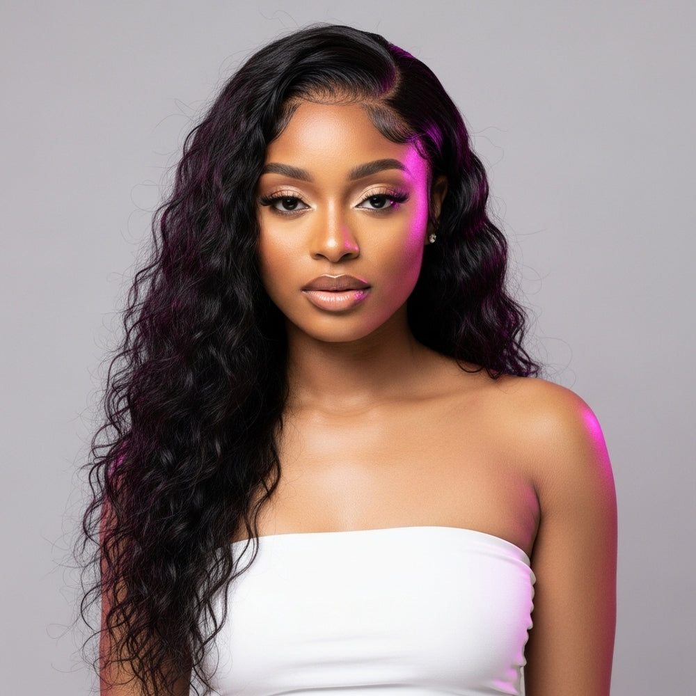 Raw Indian Curly 4x4 Transparent Closure